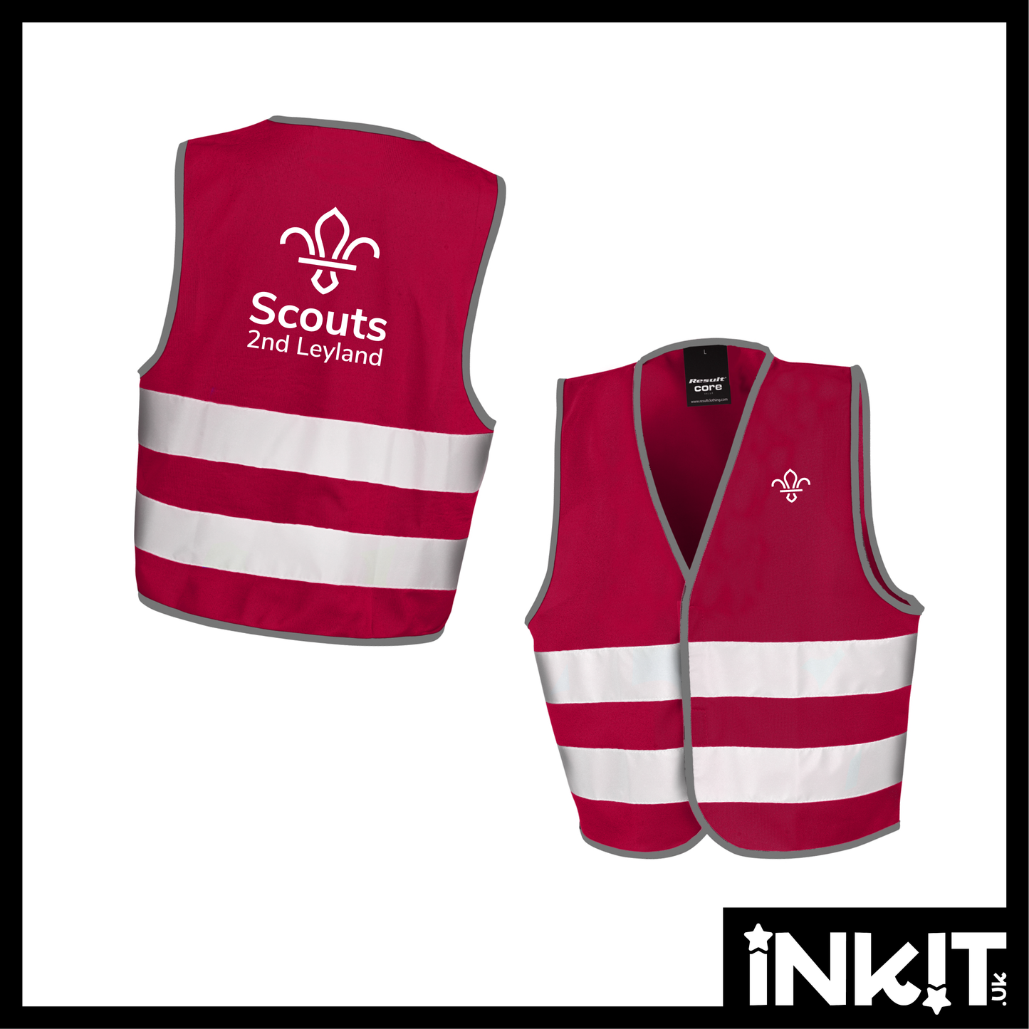 Kids Enhanced Vis Vest - Printed Hi-Vis