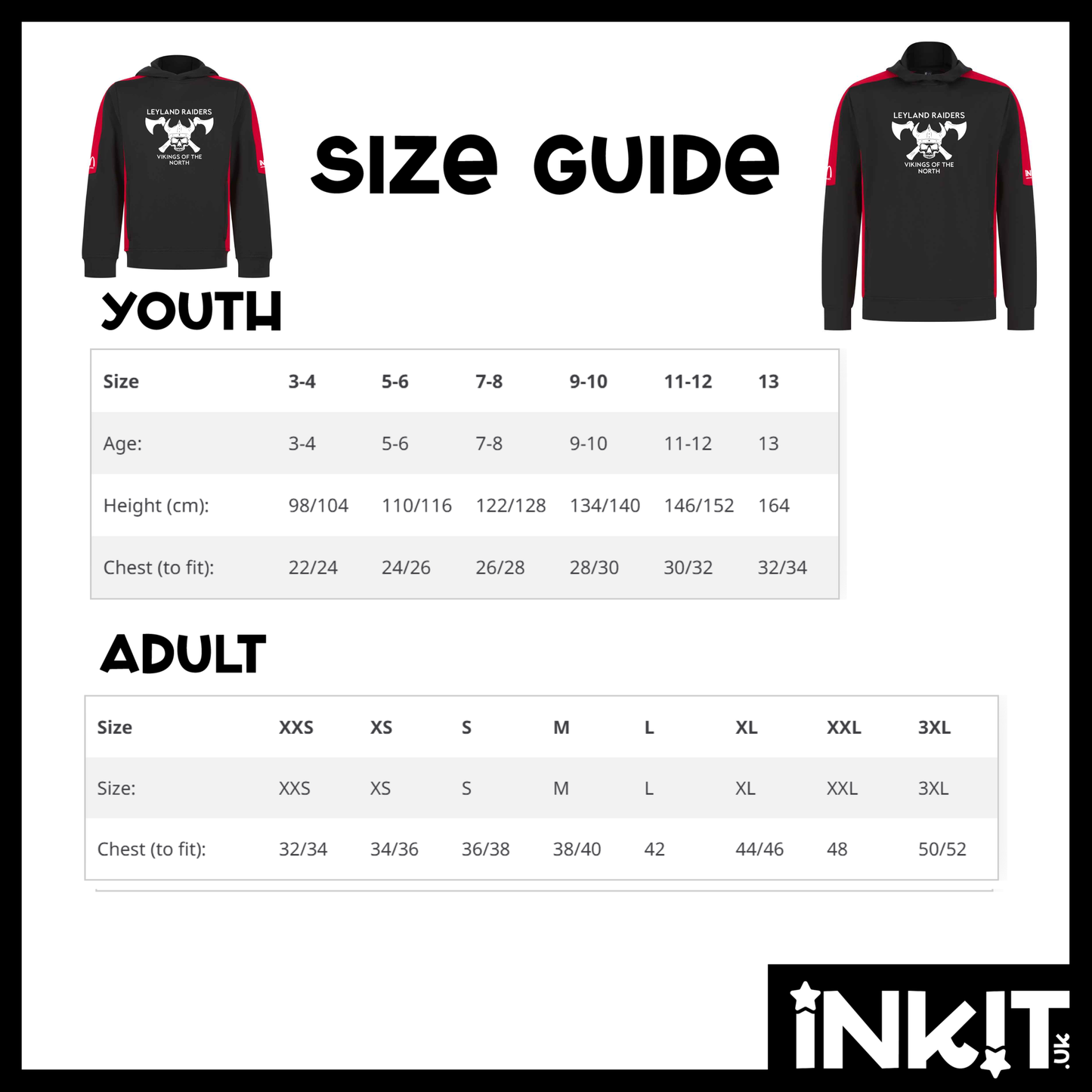 Leyland Raiders Youth Hoodie