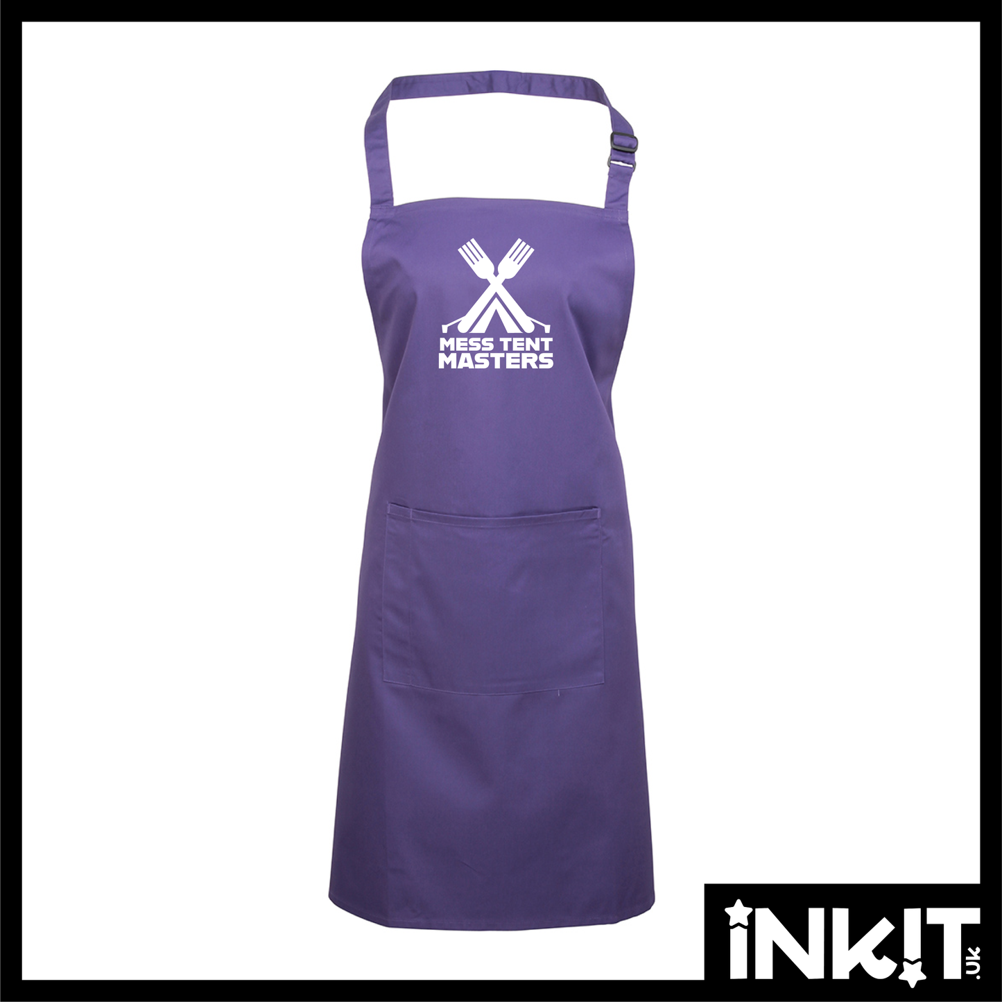 Custom Printed Full Apron With Pocket
