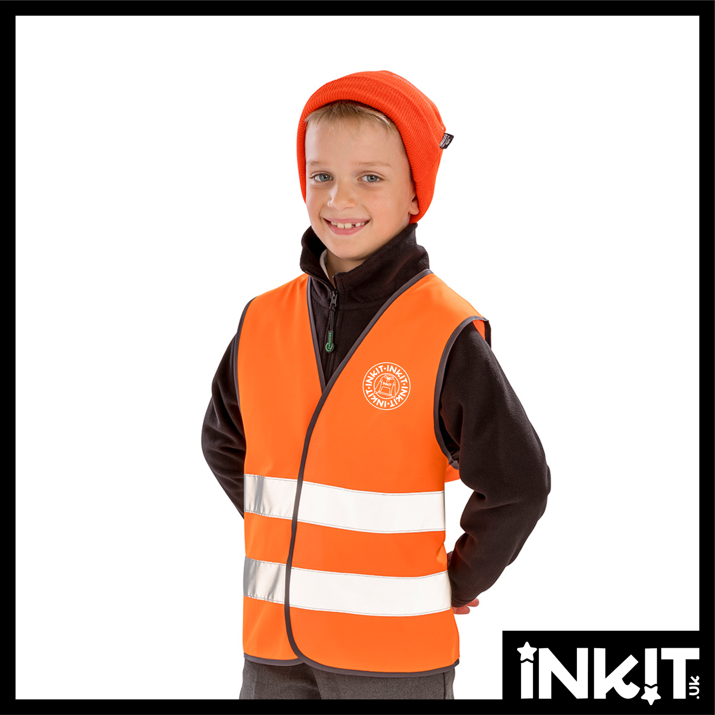 Kids Enhanced Vis Vest - Printed Hi-Vis