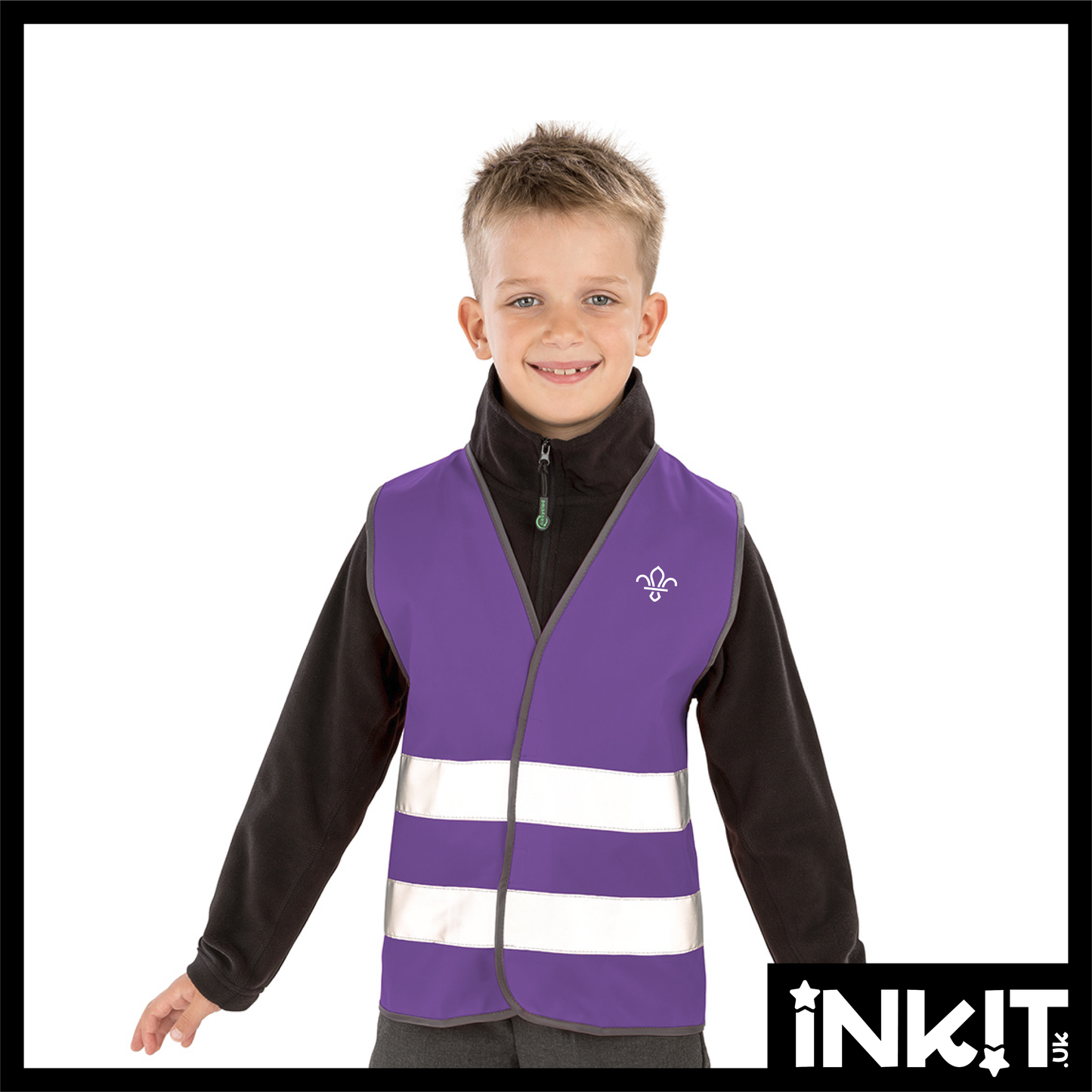 Kids Enhanced Vis Vest - Printed Hi-Vis