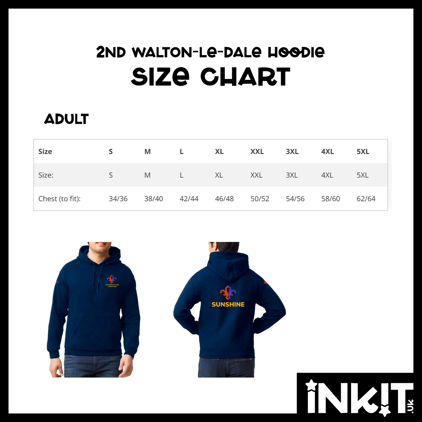 2nd Walton-le-Dale Adult Group Hoodie