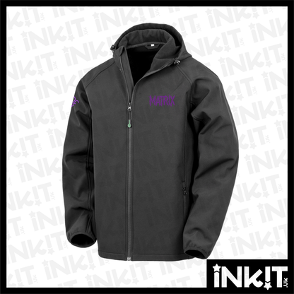 Matrix Hooded Unisex Softshell Jacket