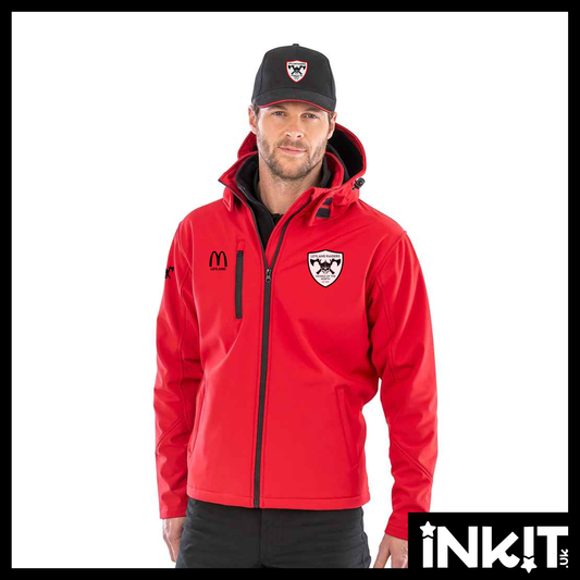 Leyland Raiders Soft Shell Hooded Jacket - Coach