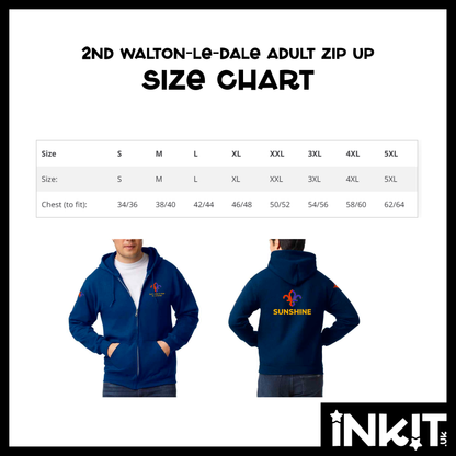 2nd Walton-le-Dale Adult Group Zip Up Hoodie