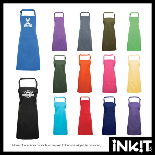 Custom Printed Full Apron With Pocket