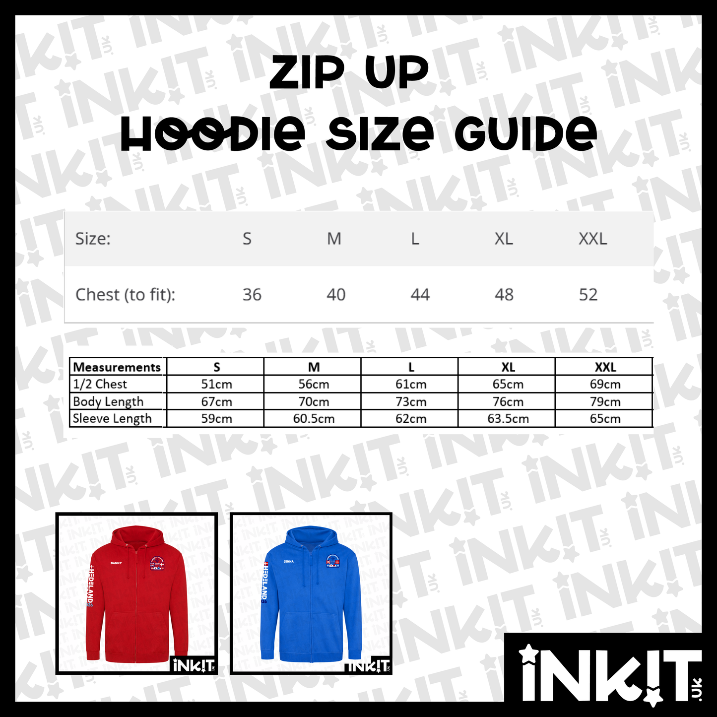 Denmark Jamboree Zip Up Hoodie - Blue