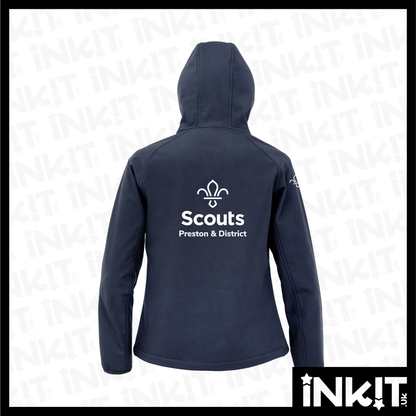 Preston & District Hooded Softshell Jacket - Ladies Fit