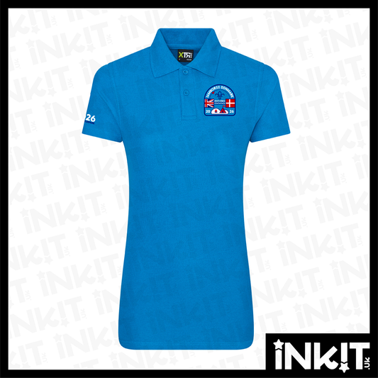 Denmark Jamboree Polo Shirt Blue - Ladies Fit