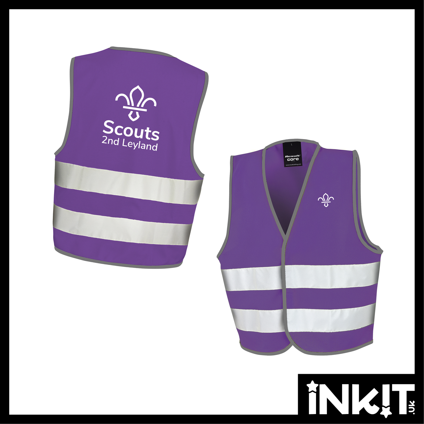 Kids Enhanced Vis Vest - Printed Hi-Vis
