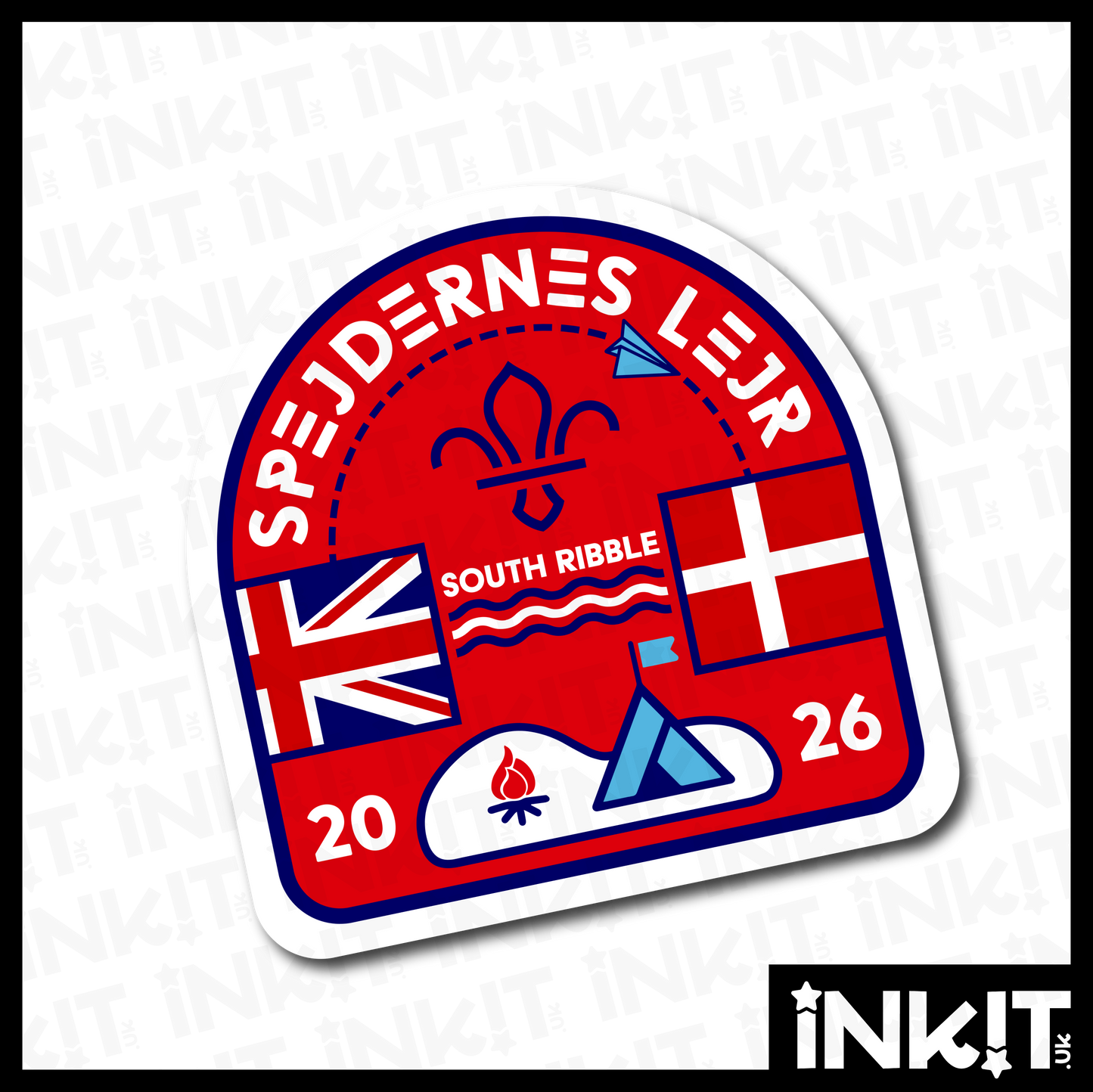 Denmark Jamboree Glossy Vinyl Stickers