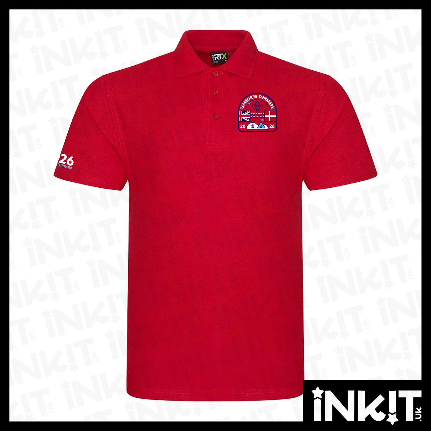 Denmark Jamboree Polo Shirt Red - Unisex Fit