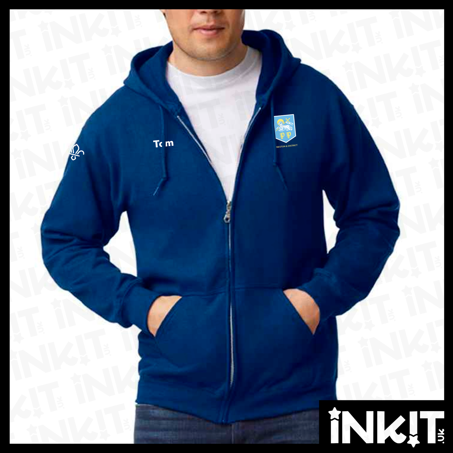 Preston & District Zip Up Hoodie